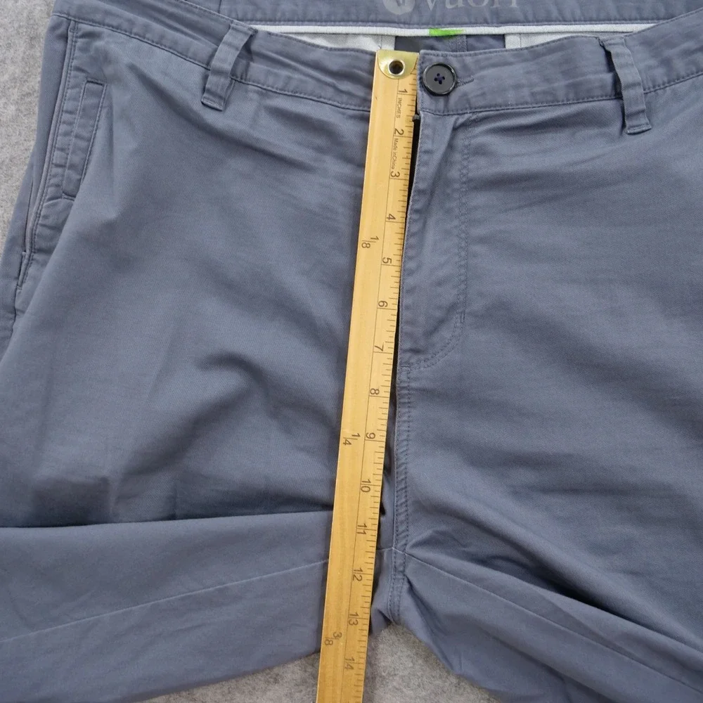 Vuori Pants Mens 36 Gray Collins Chino Casual Stretch Straight Leg Flat Front